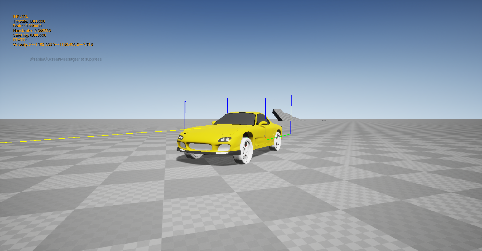 Screenshot from the project early on